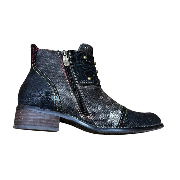 L’ARTISTE Spring Step Nailhead Buckled Ankle Boots Shoes Women’s Size 8 - Picture 8 of 13